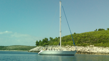 private sailing boat in Istria